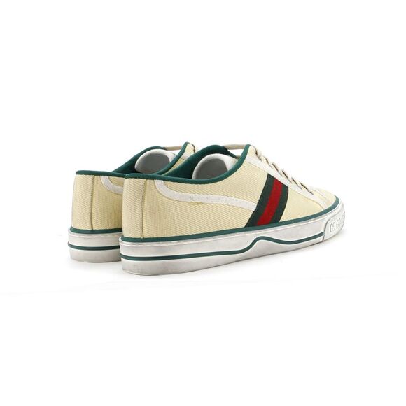 Gucci 1977 Tennis Sneakers GG Canvas Neutral, Yellow, Multicolor - Picture 3 of 6